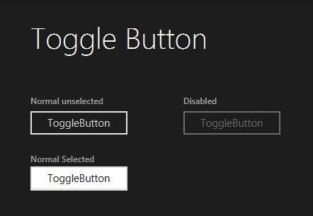Toggle Button JMetro dark theme, Java, JavaFX theme, inspired by Microsoft's Metro.