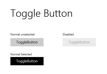 Toggle Button JMetro light theme, Java, JavaFX theme, inspired by Microsoft's Metro.