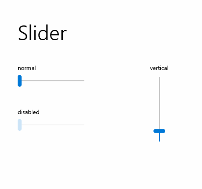 Slider control JMetro light theme, Java, JavaFX theme, inspired by Microsoft Fluent Design System (previously named Metro)