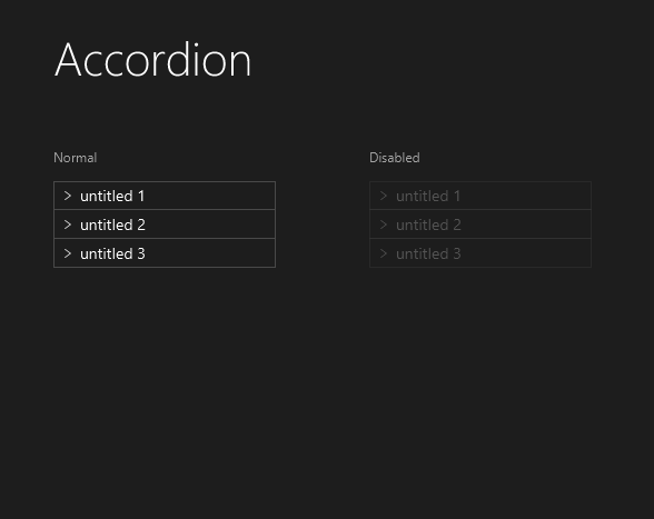 Accordion, JMetro dark theme, Java, JavaFX theme, inspired by Fluent Design (previously was Metro)