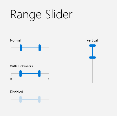 RangeSlider JMetro Light style